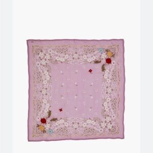 Chan Luu purple embroidered bandana